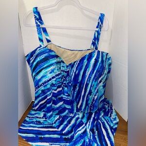 NEW Kim Gravel x Swimsuits for All Women't Plus Size 34W One Piece Bathing Suit